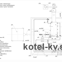 Автоматический котел отопления - схема подключения